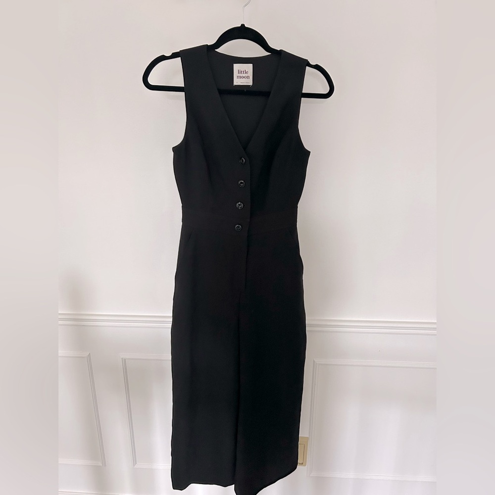 Aritzia little moon black jumpsuit, size 0